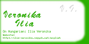 veronika ilia business card